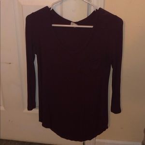 Maroon shirt